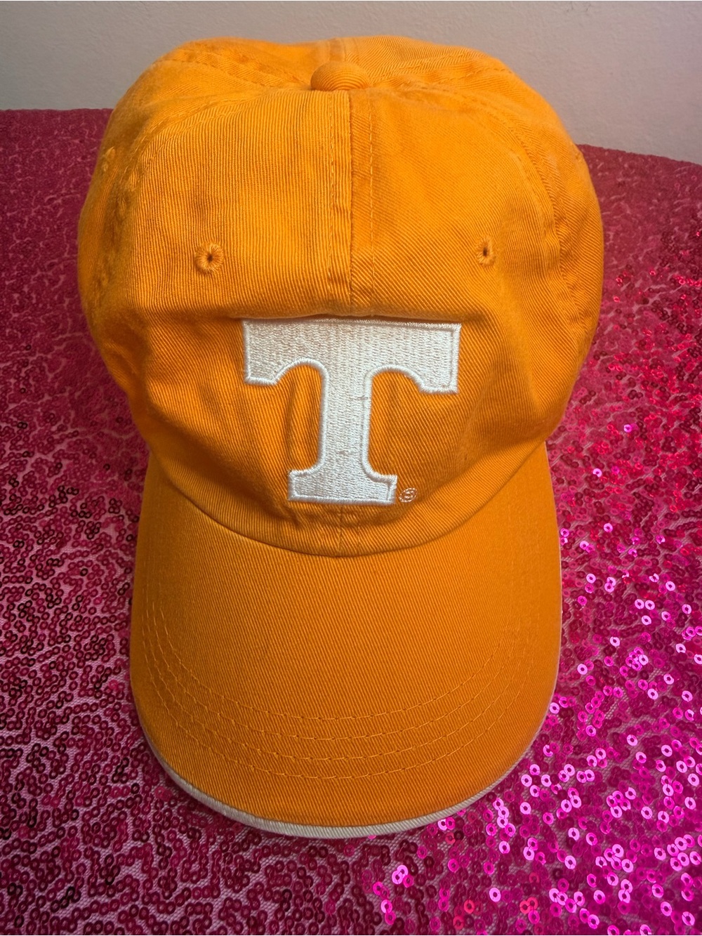 Embroidered Tennessee Volunteers Baseball Cap with White 'T' Logo